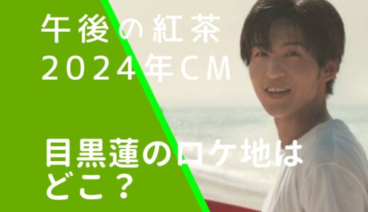 午後の紅茶2024年CM目黒蓮のロケ地はどこ？撮影場所の浜辺が沖縄か調査！